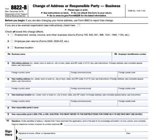 Changing the Address on Your EIN Letter